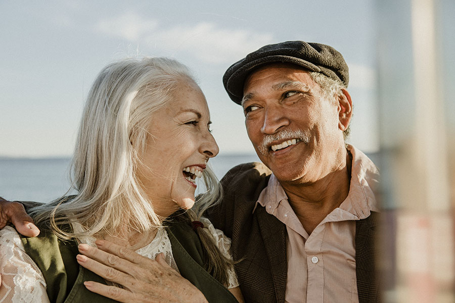 Insurance Quote - Portrait of a Senior Couple Having Fun